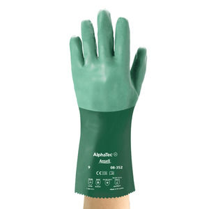 1 PR - Ansell Edmont SCORPIO Neoprene-Coated Gloves, Rough, Size 7, Small 08-352